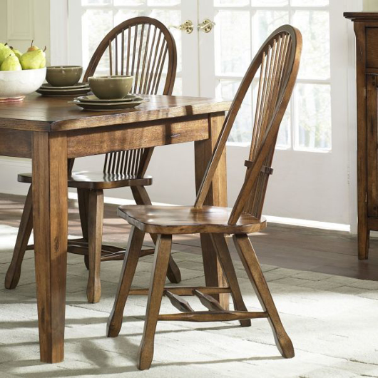 Show details for TREASURES SHEAF BACK OAK SIDE CHAIR Picture of TREASURES SHEAF BACK OAK SIDE CHAIR