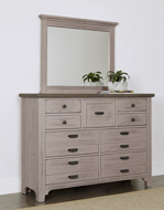 Picture of DOVER GREY/FOLKSTONE DRESSER 9 DRAWER