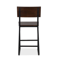 Picture of MOZAMBIQUE WOOD AND IRON COUNTER CHAIR IN WALNUT
