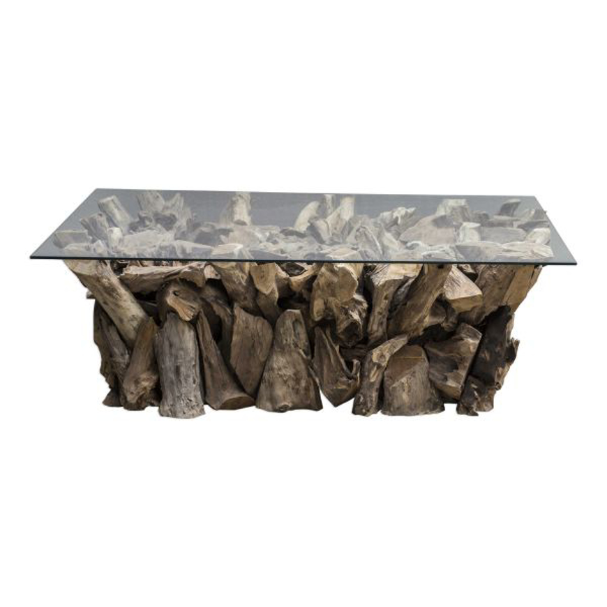Picture of TEAK ROOT COFFEE TABLE