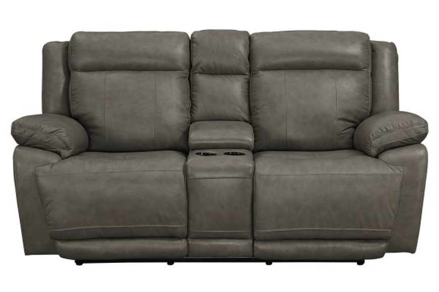 Picture of EVO POWER  RECLINING LOVESEAT WITH CENTER CONSOLE AND POWER HEADRESTS