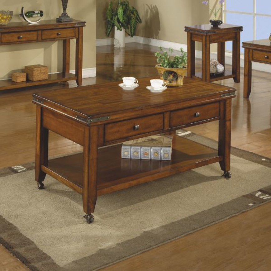 Picture of MANGO 50" COFFEE TABLE W/CASTER
