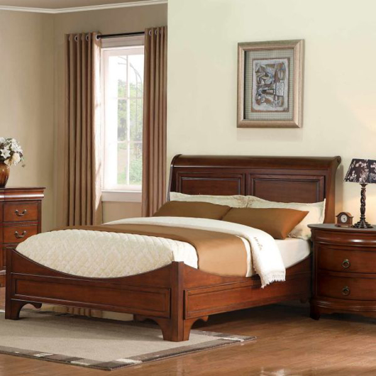 Show details for RENAISSANCE CHERRY KING SLEIGH  BED Picture of RENAISSANCE CHERRY KING SLEIGH  BED