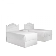 Picture of Penelope Two Twin Headboards and Nightstand by hom