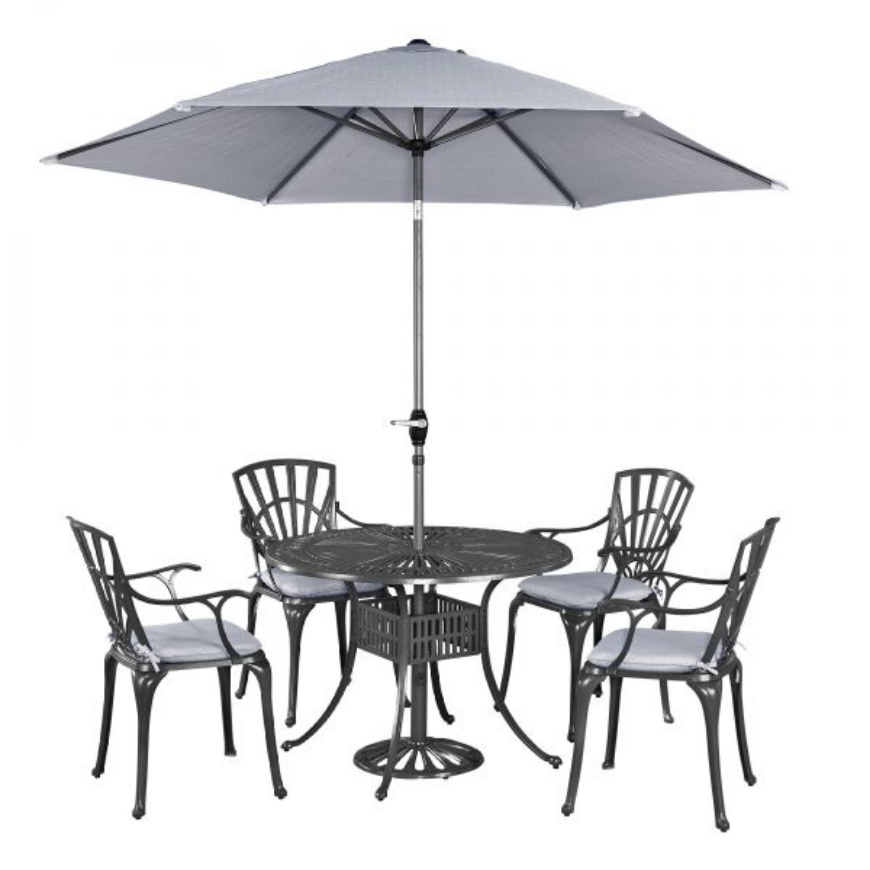 Picture of Largo 5 Piece Outdoor Dining Set with Umbrella by
