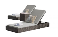 Picture of Boca Raton Outdoor Chaise Lounge Pair and Side Tab