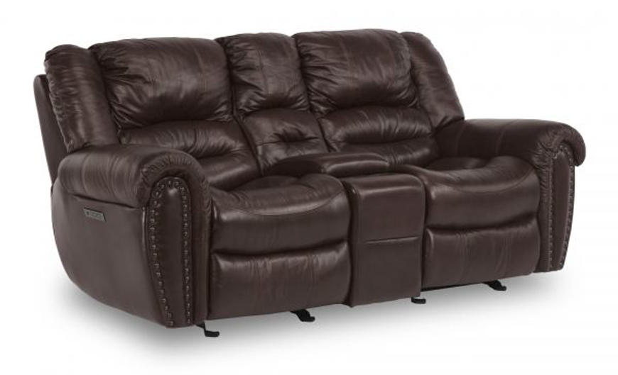 Picture of TOWN POWER RECLINING LOVESEAT WITH CONSOLE AND POWER HEADRESTS