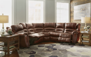 Picture of TOWN POWER RECLINING SECTIONAL WITH POWER HEADRESTS