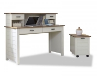Picture of District Writing Desk, Hutch and Filing Cabinet by