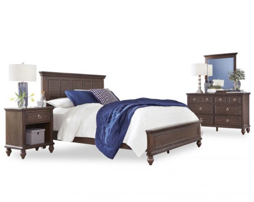 Picture of Marie Queen Bed, Nightstand and Dresser with Mirro