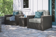 Picture of Boca Raton Outdoor Arm Chair Pair and Side Table b