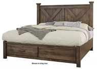 Picture of MINK KING X BED WITH FOOTBOARD STORAGE