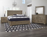 Picture of STONE GREY KING MANSION BED WITH 2 SIDES STORAGE