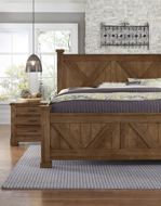 Picture of AMBER KING X BED WITH X FOOTBOARD