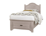 Picture of DOVER GREY/FOLKSTONE TWIN ARCH STORAGE BED