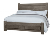 Picture of MYSTIC GREY KING POSTER BED WITH 6X6 FOOTBOARD