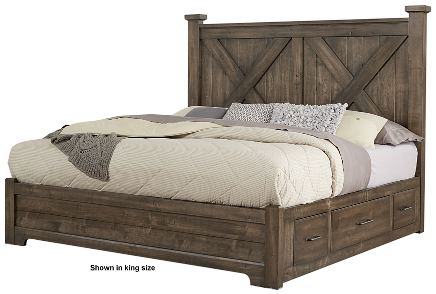 Picture of MINK QUEEN X BED WITH 2 SIDES STORAGE