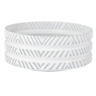 Picture of HERRINGBONE BOWL WHITE