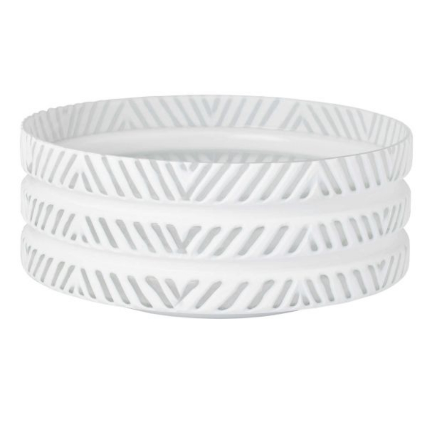 Picture of HERRINGBONE BOWL WHITE