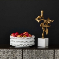Picture of HERRINGBONE BOWL WHITE