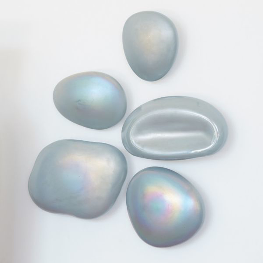 Picture of SAPPHIRE GLASS WALL GEMS - SET OF 5
