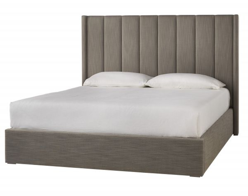 Picture of MODERN KING UPHOLSTERED SHELTER BED COMPLETE