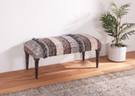 Picture of MARRAKECH BENCH 42" FLUFFY BLACK