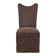 Picture of DELROY ARMLESS CHAIR - CHOCOLATE