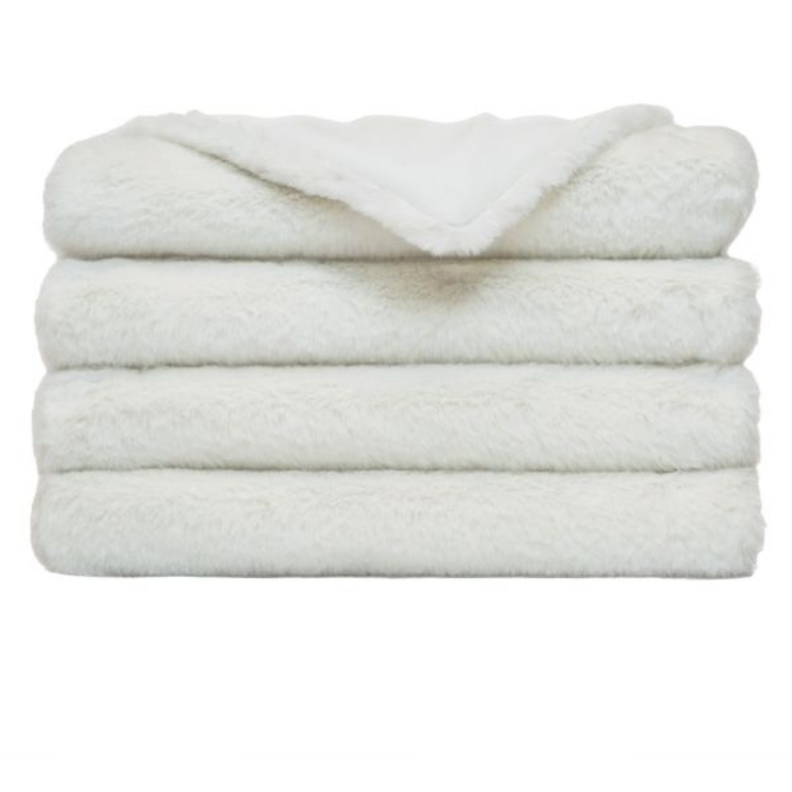 Picture of FUROCIOUS FUR THROW IN SWAN