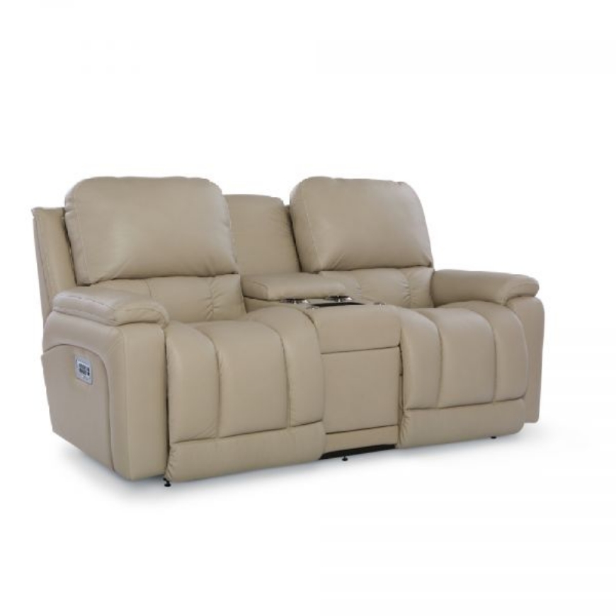 Picture of GREYSON POWER RECLINING LOVESEAT WITH CONSOLE AND POWER HEADRESTS AND LUMBAR
