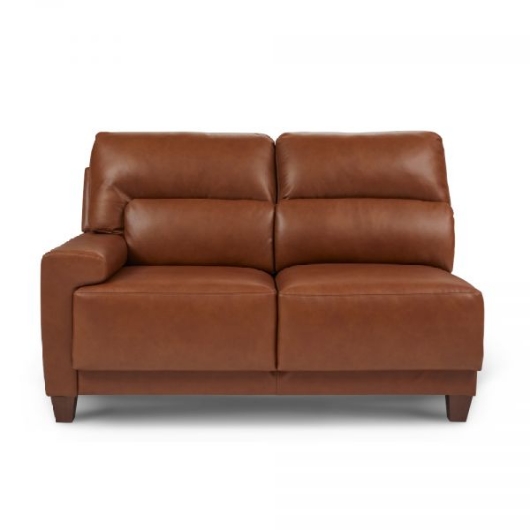 Picture of DRAPER RIGHT ARM SITTING LOVESEAT IN TOP GRAIN LEATHER