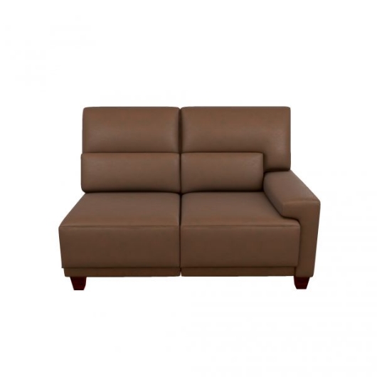 Picture of DRAPER LEFT ARM SITTING LOVESEAT IN TOP GRAIN LEATHER