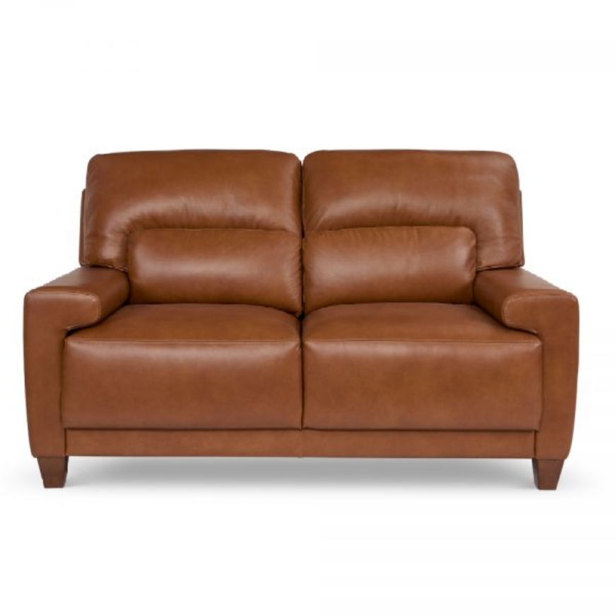 Picture of DRAPER LOVESEAT IN TOP GRAIN LEATHER