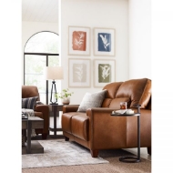 Picture of DRAPER LOVESEAT IN TOP GRAIN LEATHER