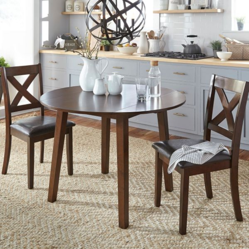 Picture of THORNTON 3PC DROP LEAF TABLE SET