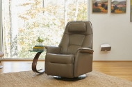 Picture of STOCKHOLM LARGE POWER SWIVEL GLIDING RECLINER WITH POWER HEADREST IN TOP GRAIN LEATHER