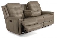 Picture of WICKLOW LEATHER POWER RECLINING SOFA WITH POWER HEADREST