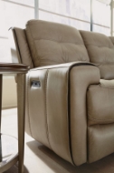 Picture of WICKLOW LEATHER POWER RECLINING SOFA WITH POWER HEADREST