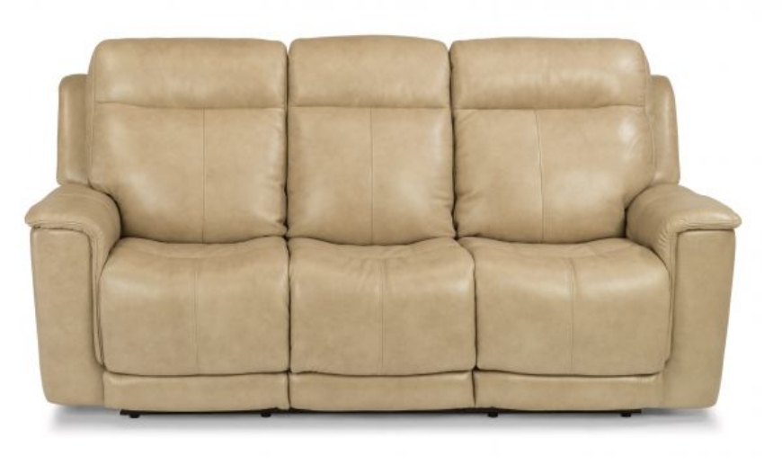 Picture of MILLER LEATHER POWER RECLINIING SOFA WITH POWER HEADRESTS