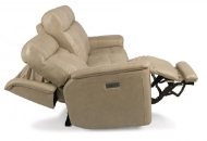 Picture of MILLER LEATHER POWER RECLINIING SOFA WITH POWER HEADRESTS