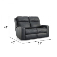 Picture of CODY LEATHER POWER RECLINING LOVESEAT WITH POWER HEADRESTS