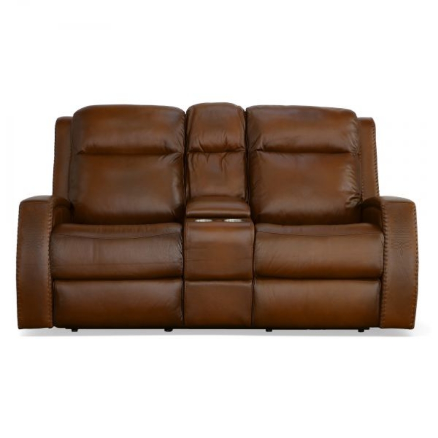 Picture of MUSTANG POWER RECLINING LOVESEAT WITH CONSOLE AND POWER HEADRESTS