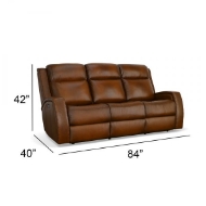 Picture of MUSTANG LEATHER POWER RECLINING SOFA WITH POWER HEADRESTS