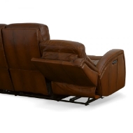 Picture of MUSTANG LEATHER POWER RECLINING SOFA WITH POWER HEADRESTS