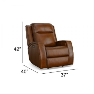 Picture of MUSTANG LEATHER POWER GLIDING RECLINER WITH POWER HEADREST