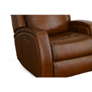 Picture of MUSTANG LEATHER POWER GLIDING RECLINER WITH POWER HEADREST