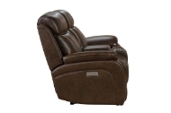 Picture of SANDOVER POWER RECLINING LOVESEAT WITH CONSOLE & POWER HEADREST & LUMBER IN TOP GRAIN LEATHER