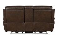 Picture of SANDOVER POWER RECLINING LOVESEAT WITH CONSOLE & POWER HEADREST & LUMBER IN TOP GRAIN LEATHER