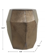 Picture of MARQUETTE GARDEN STOOL, BRONZE