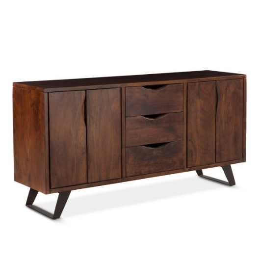 Show details for LONDON LOFT 68" SIDEBOARD IN DARK WALNUT Picture of LONDON LOFT 68" SIDEBOARD IN DARK WALNUT